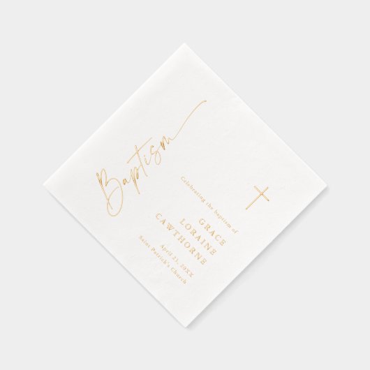 Elegante moderne scriptdoop folie servetten (Rechts)