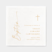 Elegante moderne scriptdoop folie servetten (Voorkant)