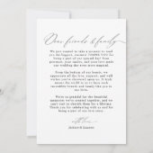 Elegante moderne scripttypografie Fotobruiloft Bedankkaart (Achterkant)