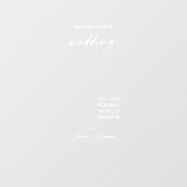 Elegante moderne selfie spiegel welkom bruiloft st raamsticker (Vel)