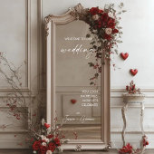 Elegante moderne selfie spiegel welkom bruiloft st raamsticker