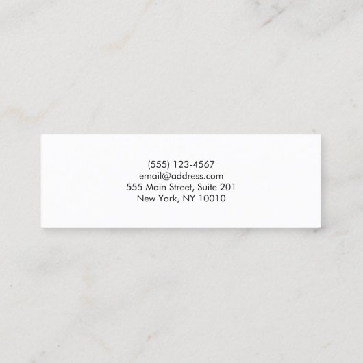 Elegante Moderne Sequin en Goud Gestreepte Turquoi Mini Visitekaartje (Achterkant)