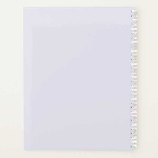 Elegante moderne Sjabloon bloemenolieverfschilderi Planner (Achterkant)