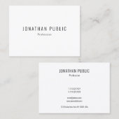 Elegante Moderne Sjabloon Eenvoudige Professioneel Visitekaartje (Voorkant / Achterkant)