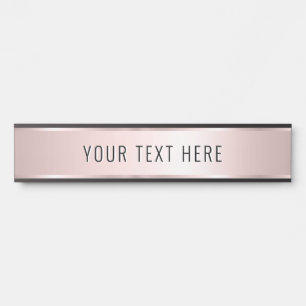 Elegante Moderne Sjabloon Luxe Roze Goud Modieus Deurbordje