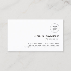 Elegante moderne sjabloon upload logo professionee visitekaartje