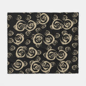 Elegante moderne spiralen patronen fleece deken (Voorkant (Horizontaal))