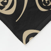 Elegante moderne spiralen patronen fleece deken (Hoek)