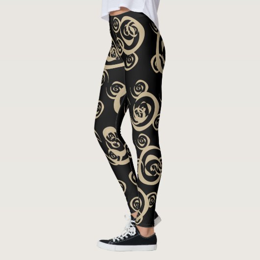 Elegante moderne spiralen patronen leggings (Links)