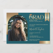 Elegante moderne stijlvolle foto middelbare school kaart (Voorkant)