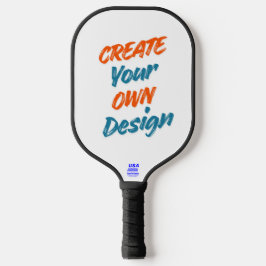 Elegante Moderne Stijlvolle Gepersonaliseerde Teks Pickleball Paddle