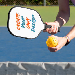 Elegante Moderne Stijlvolle Gepersonaliseerde Teks Pickleball Paddle