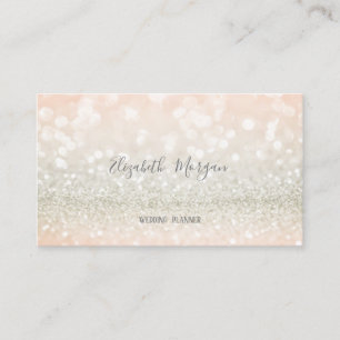 Elegante Moderne Stijlvolle Glitter Bokeh Visitekaartje