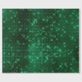 Elegante moderne, stijlvolle groene glitter cadeaupapier (Vlak)