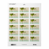 Elegante Moderne Stijlvolle,Palm Etiket (Full Sheet)