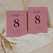 Elegante moderne stoffige Roos kleur bruiloft Kaart