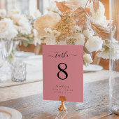 Elegante moderne stoffige Roos kleur bruiloft Kaart