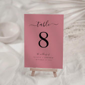 Elegante moderne stoffige Roos kleur bruiloft Kaart