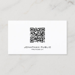 Elegante Moderne Strakke Sjabloon Professionele QR Visitekaartje