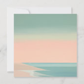 Elegante moderne strand bedankkaart (Achterkant)