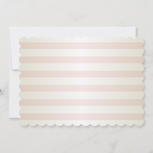 Elegante moderne strepen, glazen trouw-RSVP kaart (Achterkant)