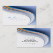 Elegante moderne stylist pastel blauw en wit visitekaartje (Voorkant / Achterkant)