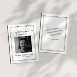 Elegante moderne sympathie geheugen dank u kaart