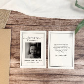 Elegante moderne sympathie geheugen dank u kaart