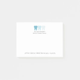 Elegante moderne tandarts tand logo aangepast post-it® notes