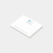 Elegante moderne tandarts tand logo aangepast post-it® notes (Schuin)