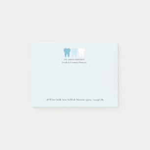 Elegante moderne tandarts tand logo aangepast post-it® notes