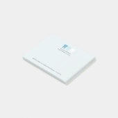 Elegante moderne tandarts tand logo aangepast post-it® notes (Schuin)