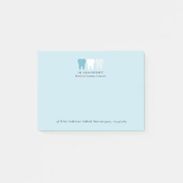 Elegante moderne tandarts tand logo aangepast post-it® notes