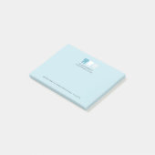 Elegante moderne tandarts tand logo aangepast post-it® notes (Schuin)