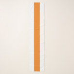 Elegante moderne tangerine Sinaasappel witte strep Sjaal<br><div class="desc">Dit elegante ontwerp is voorzien van een heldere,  heldere,  warme oranje streep zonder grenzen,  die naadloos tegen een scherpe witte achtergrond kan worden gemengd.</div>
