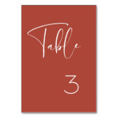 Elegante & moderne Terracotta bruiloft Kaart (Achterkant)