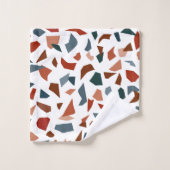 Elegante moderne Terrazzo Marmeren Patroon Badhand Bad Handdoek (Wasdoekje)