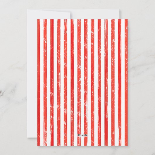 Elegante moderne traditionele rode boog Kerstmis Feestdagenkaart (Achterkant)