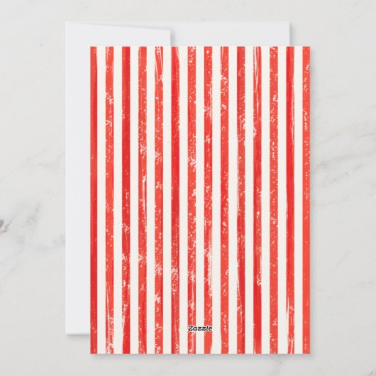 Elegante moderne traditionele rode boog Kerstmis Feestdagenkaart (Achterkant)