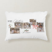 Elegante moderne traditionele rode boog multi foto accent kussen (Voorkant)