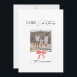 Elegante moderne traditionele rode boog multi foto feestdagenkaart<br><div class="desc">Elegante moderne traditionele rode boog multi script en serif typografie Vrolijk kerstfoto Vakantie kaart.</div>