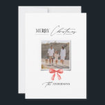 Elegante moderne traditionele rode boog multi foto feestdagenkaart<br><div class="desc">Elegante moderne traditionele rode boog multi script en serif typografie Vrolijk kerstfoto Vakantie kaart.</div>