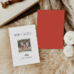 Elegante moderne traditionele rode boog multi foto feestdagenkaart<br><div class="desc">Elegante moderne traditionele rode boog multi script en serif typografie Vrolijk kerstfoto Vakantie kaart.</div>