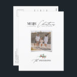 Elegante moderne traditionele rode boog multi foto feestdagenkaart<br><div class="desc">Elegante moderne traditionele rode boog multi script en serif typografie Vrolijk kerstfoto Vakantie briefkaart.</div>