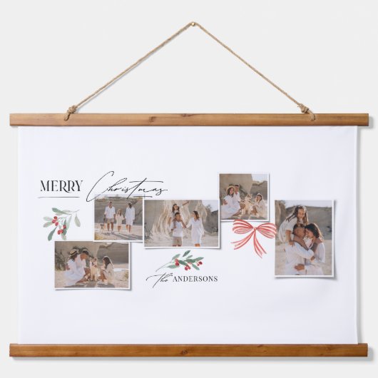 Elegante moderne traditionele rode boog multi foto hangend wandkleed (Voorkant)