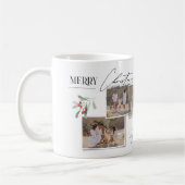 Elegante moderne traditionele rode boog multi foto koffiemok (Links)