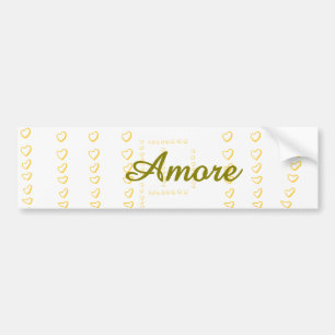 Elegante Moderne Trouw Hartrol Bumpersticker