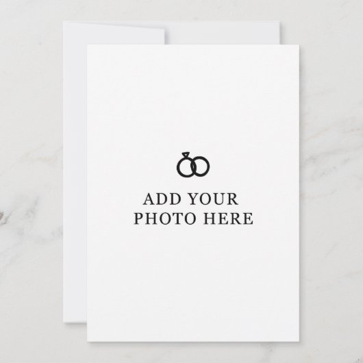 Elegante Moderne Trouw Uitnodiging (Achterkant)