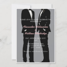 Elegante moderne trouwerij voor homoseksuele manne