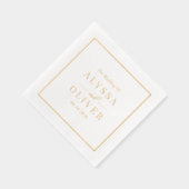 Elegante moderne trouwfolie servetten (Rechts)